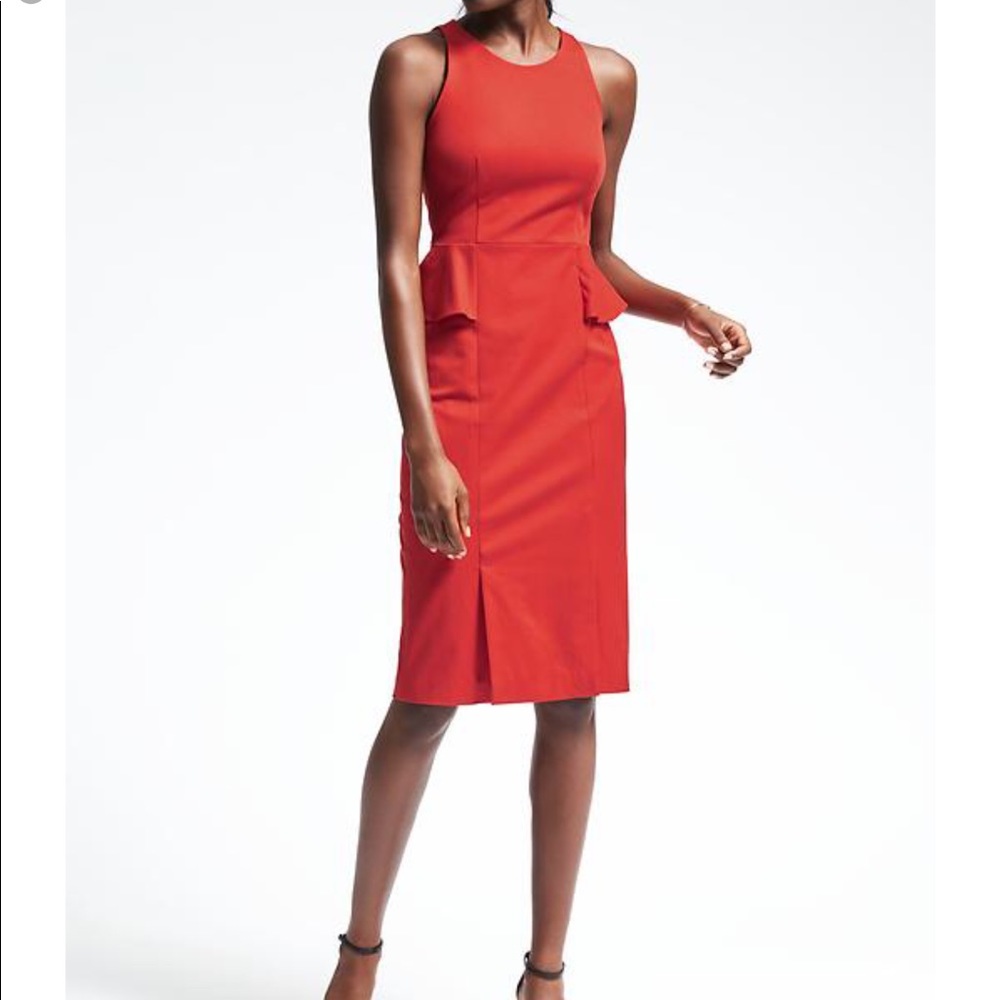 Banana Republic Side Peplum Sheath Dress